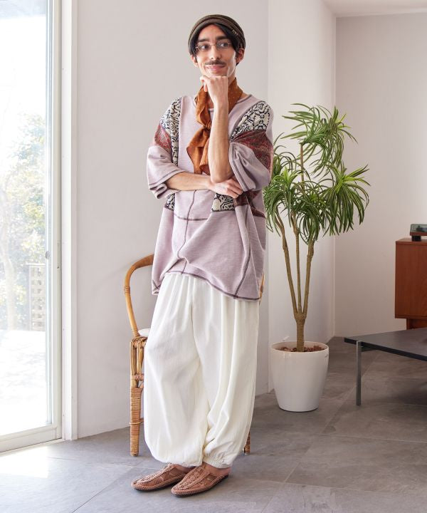 Men's Patchwork Slouchy Top