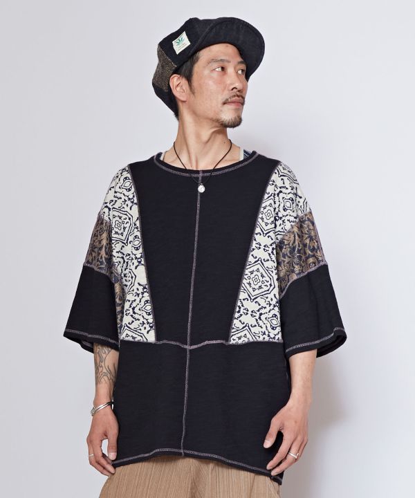 Men's Patchwork Slouchy Top