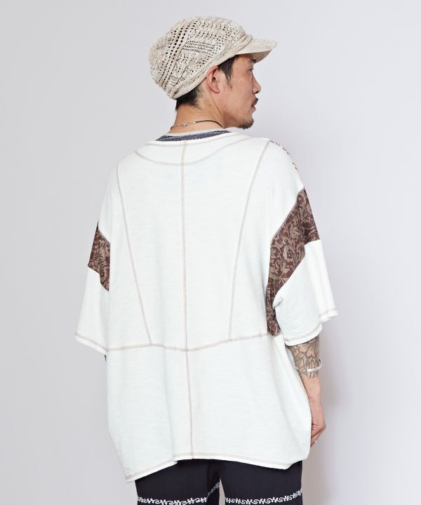 Men's Patchwork Slouchy Top