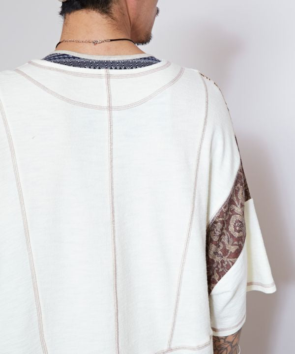 Men's Patchwork Slouchy Top