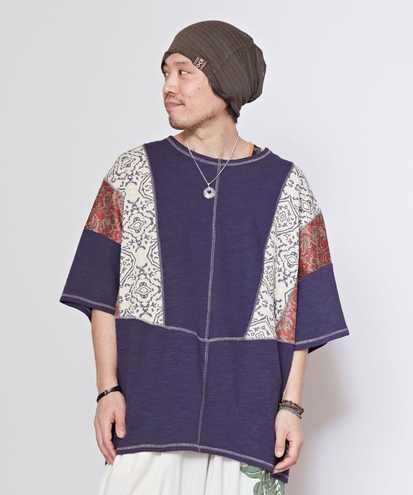 Men's Patchwork Slouchy Top