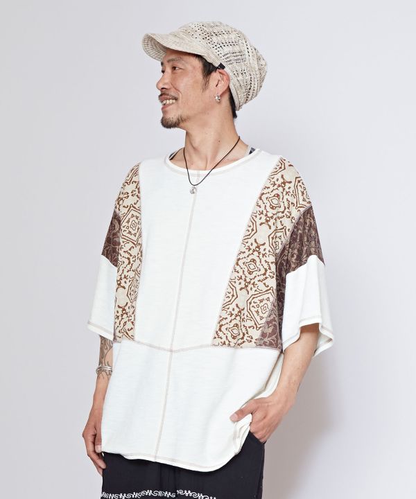 Men's Patchwork Slouchy Top