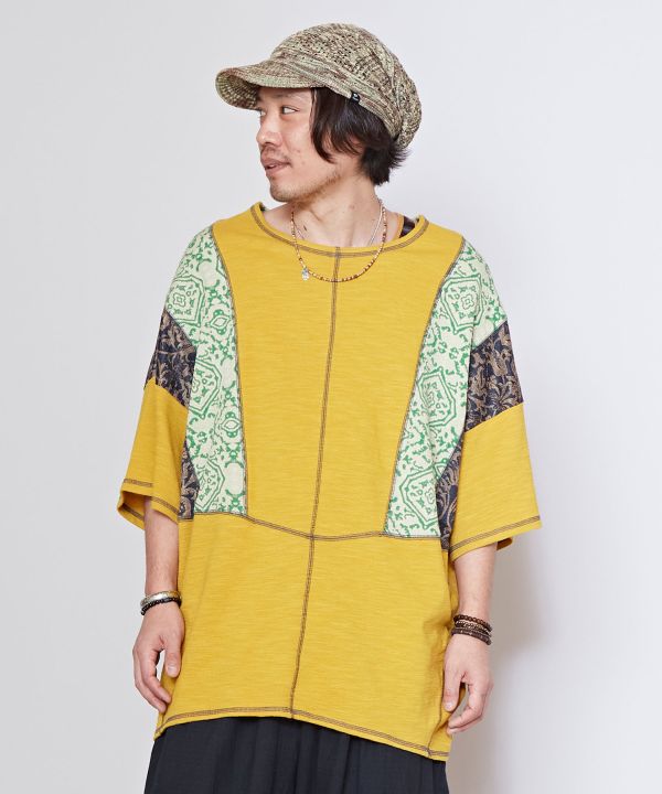 Men's Patchwork Slouchy Top