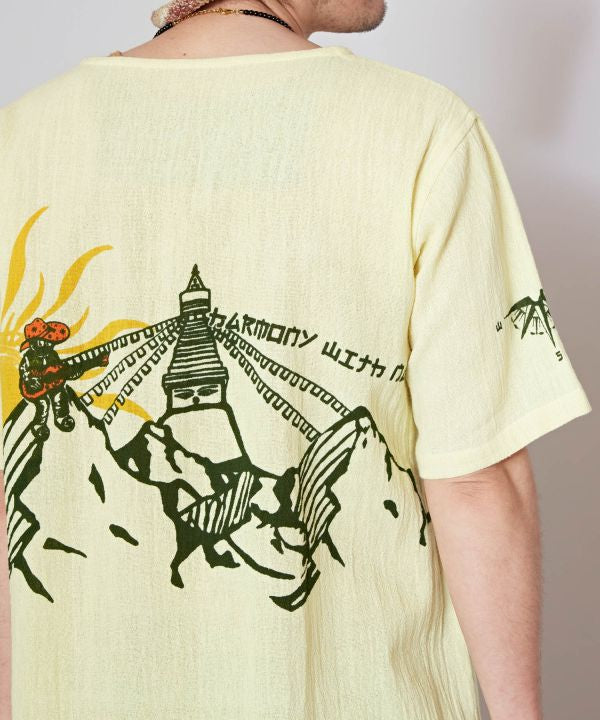 Amina x YOSUKE - Cotton Graphic Top