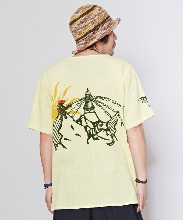 Amina x YOSUKE - Cotton Graphic Top