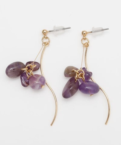 Pebble Flower Earrings Earrings by 岩座 - Ametsuchi