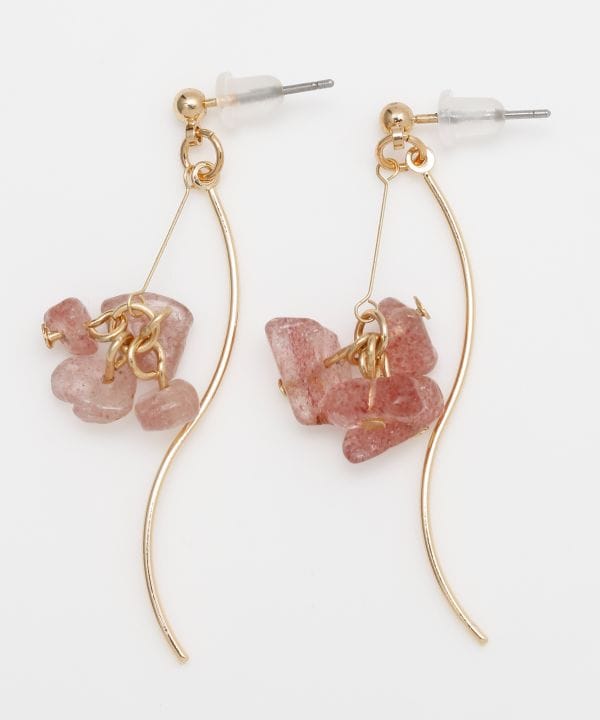 Pebble Flower Earrings Earrings by 岩座 - Ametsuchi