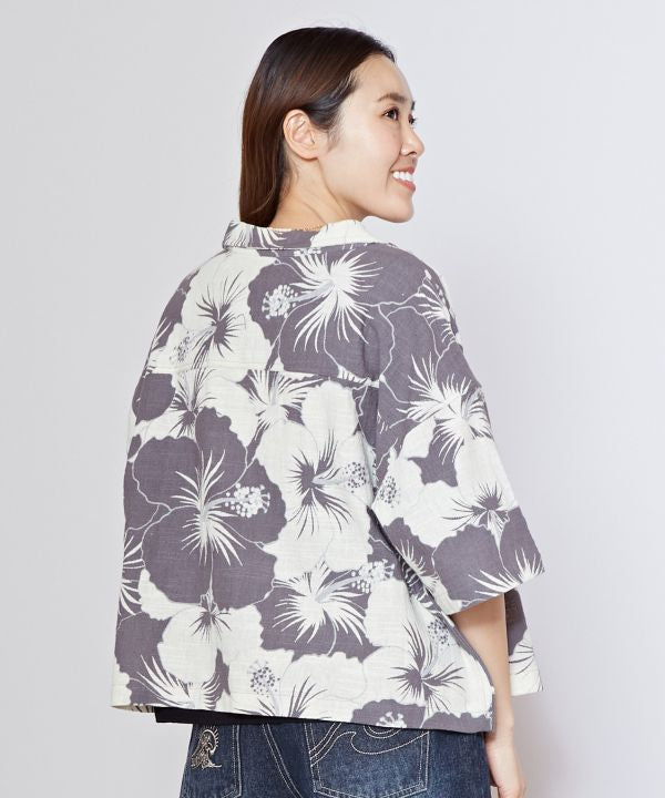 SURF＆Palms 植物短款夏威夷襯衫