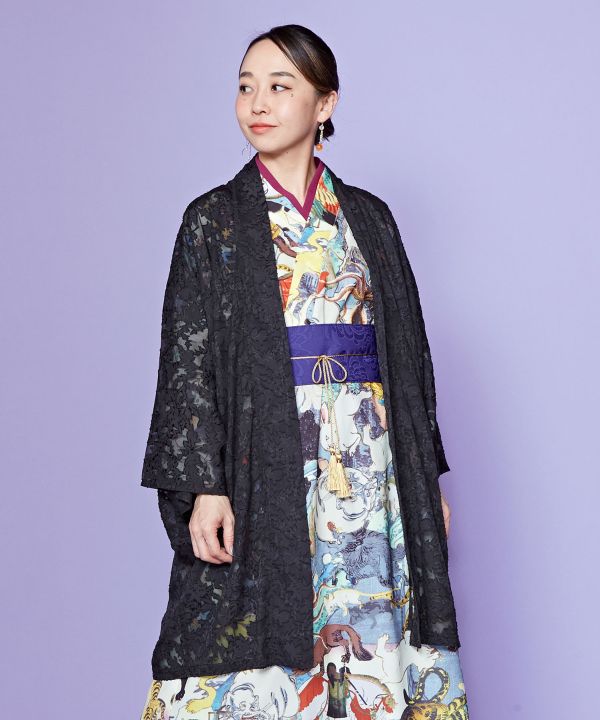 SUKASHI-HANA Haori Cardigan Cardigans & Outerwear by Kaya - Ametsuchi