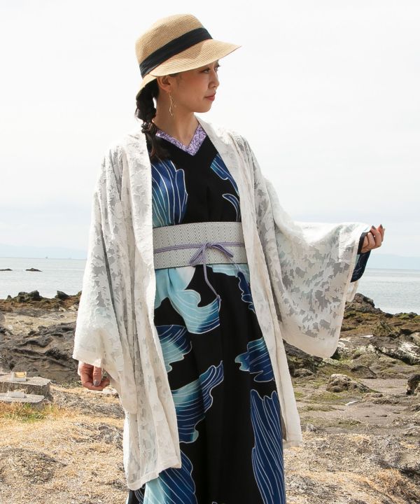 SUKASHI-HANA Haori Cardigan Cardigans & Outerwear by Kaya - Ametsuchi