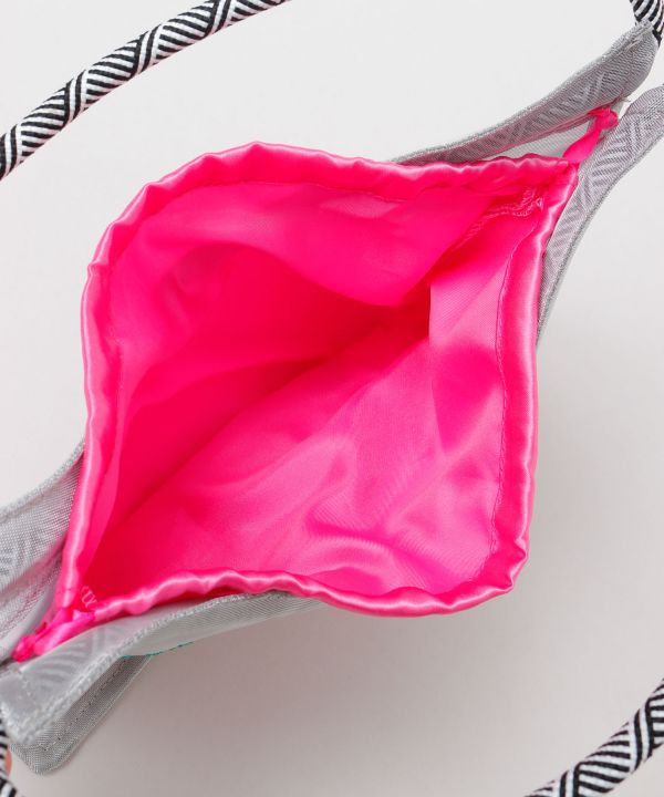 Mesh Handbag with Drawstring Pouch Set