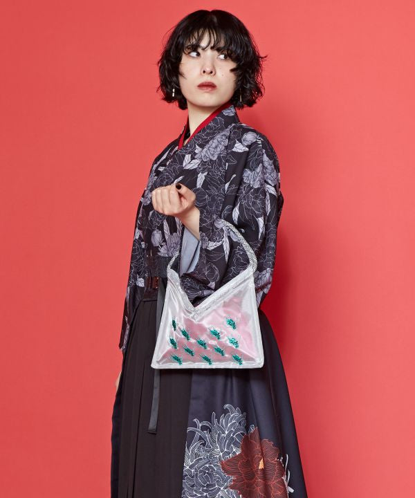 Mesh Handbag with Drawstring Pouch Set