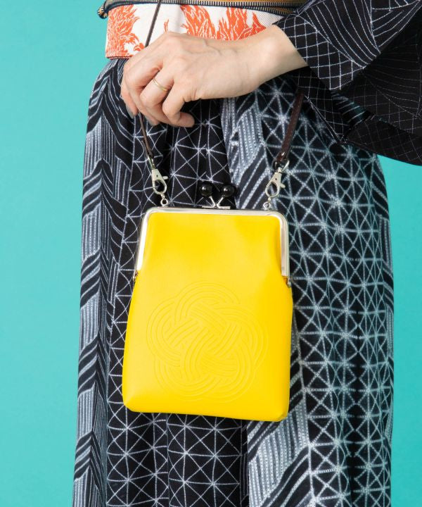 AWAIRO MIZUHIKI - GAMAGUCHI Clasp Shoulder Bag