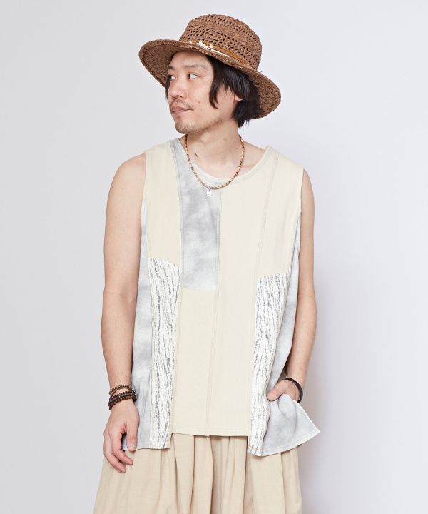 Men's Patchwork Tank Top