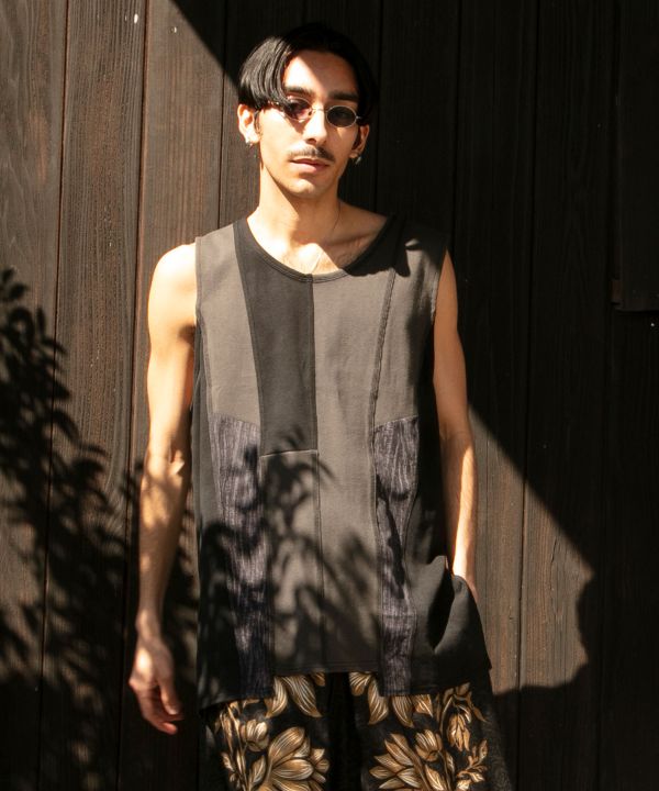 Men's Patchwork Tank Top