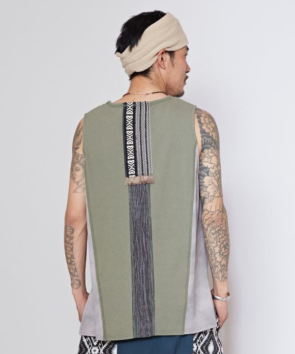 Men's Patchwork Tank Top