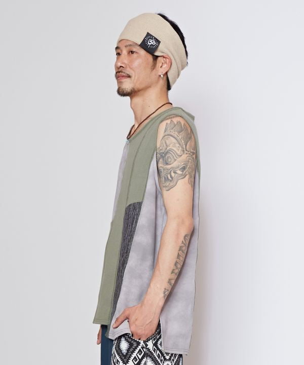 Men's Patchwork Tank Top