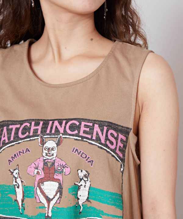Match Incense Graphic Tank Top
