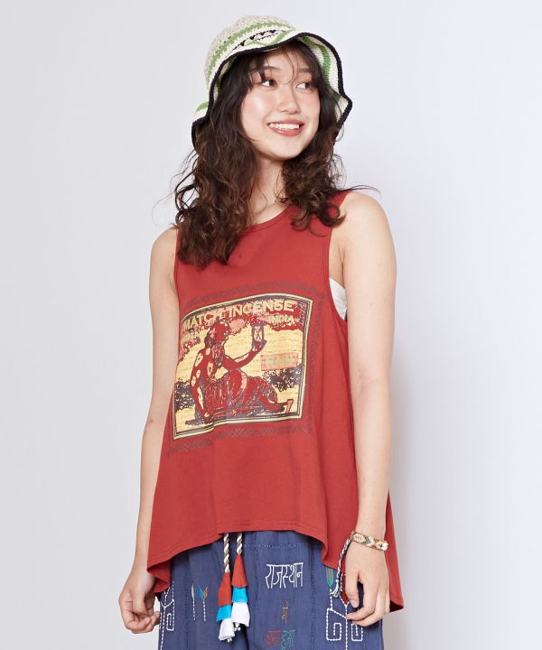 Match Incense Graphic Tank Top