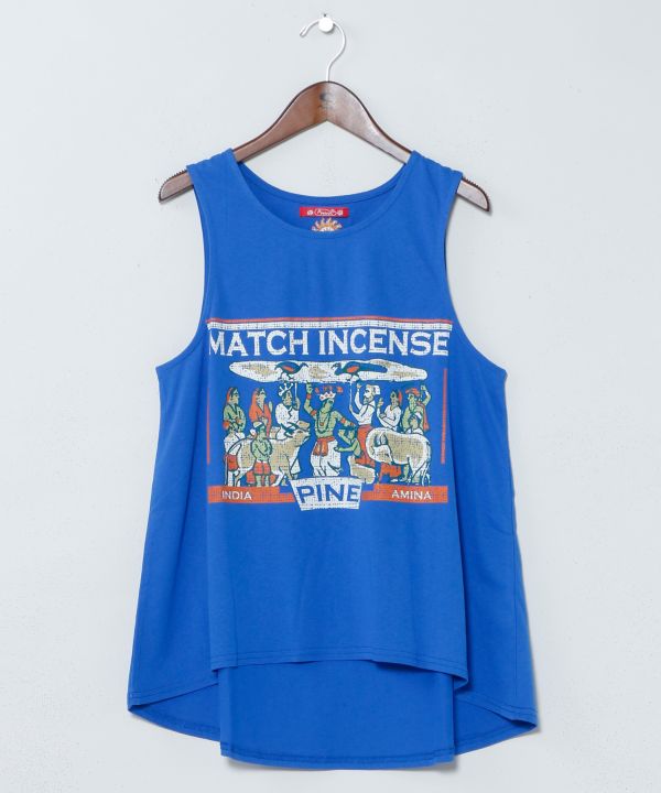 Match Incense Graphic Tank Top by AMINA - Ametsuchi