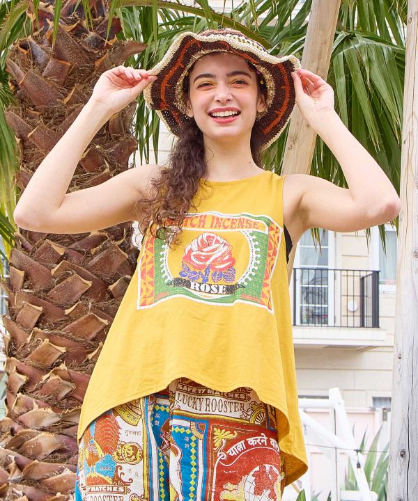 Match Incense Graphic Tank Top by AMINA - Ametsuchi