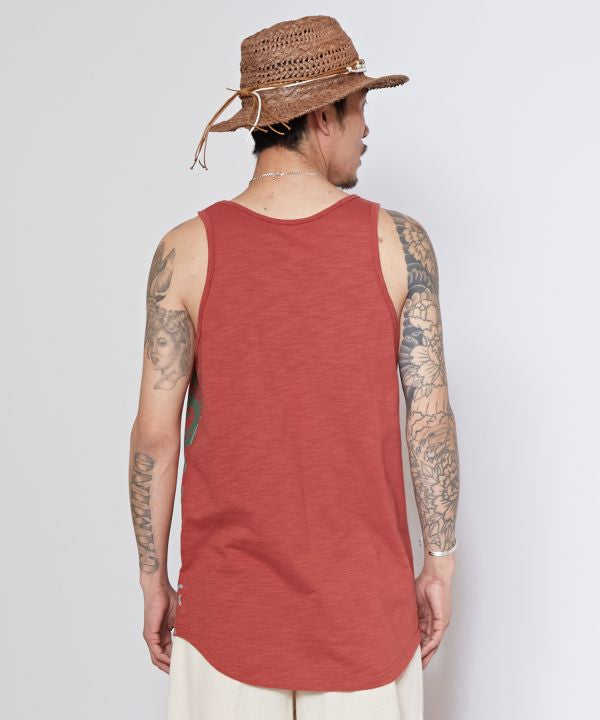 Tribal Lotus Graphic Tank Top