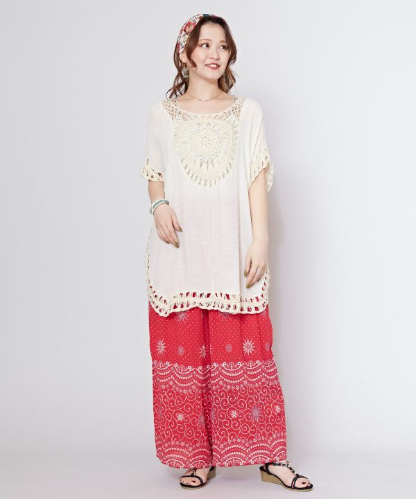 Crochet Slouchy Poncho Pullover