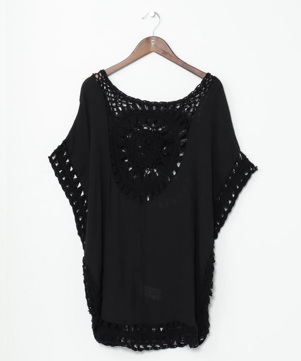 Crochet Slouchy Poncho Pullover