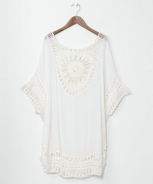 Crochet Slouchy Poncho Pullover