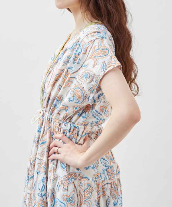 Block Print Tiered Tunic Top