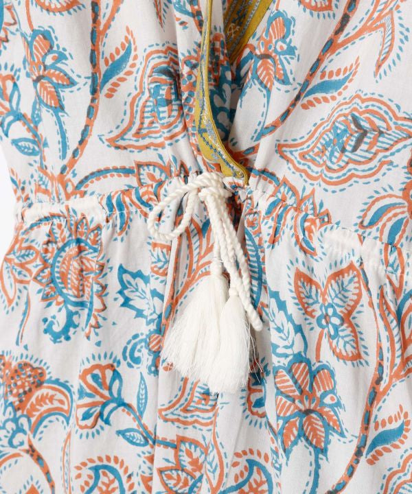 Block Print Tiered Tunic Top