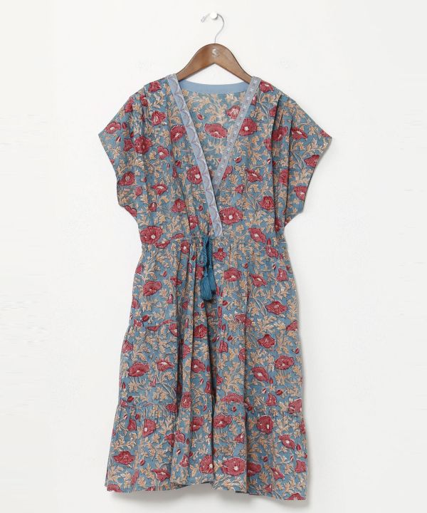 Block Print Tiered Tunic Top