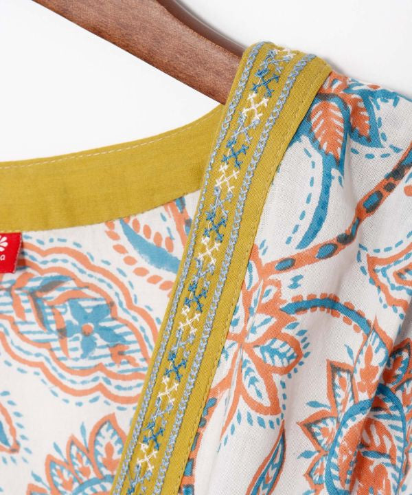 Block Print Tiered Tunic Top