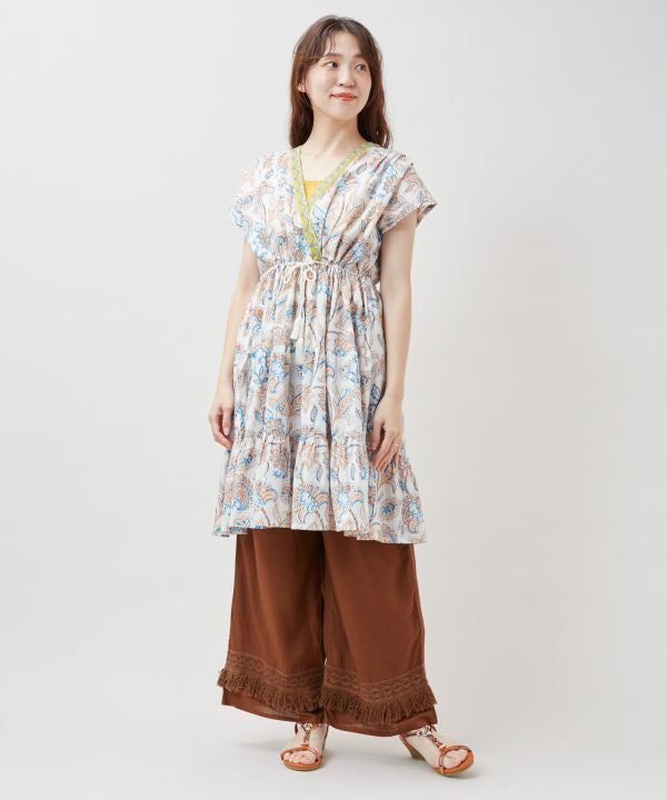 Block Print Tiered Tunic Top