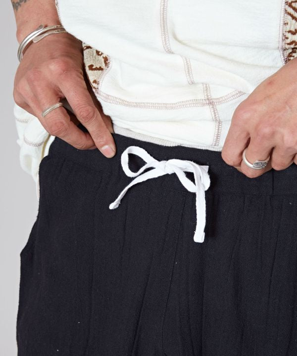 Paisley Embroidery Shorts