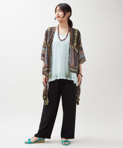 UV Protection Unisex Bohemian Kimono Cardigan by AMINA - Ametsuchi