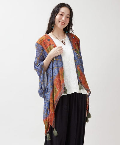 UV Protection Unisex Bohemian Kimono Cardigan by AMINA - Ametsuchi