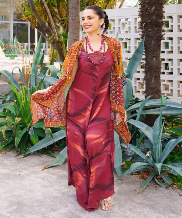 UV Protection Unisex Bohemian Kimono Cardigan by AMINA - Ametsuchi