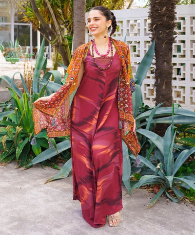 UV Protection Unisex Bohemian Kimono Cardigan by AMINA - Ametsuchi