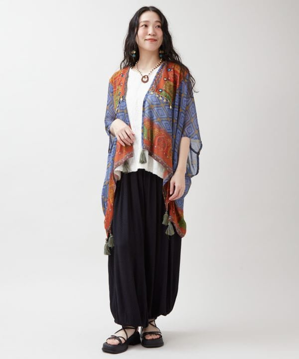 UV Protection Unisex Bohemian Kimono Cardigan by AMINA - Ametsuchi