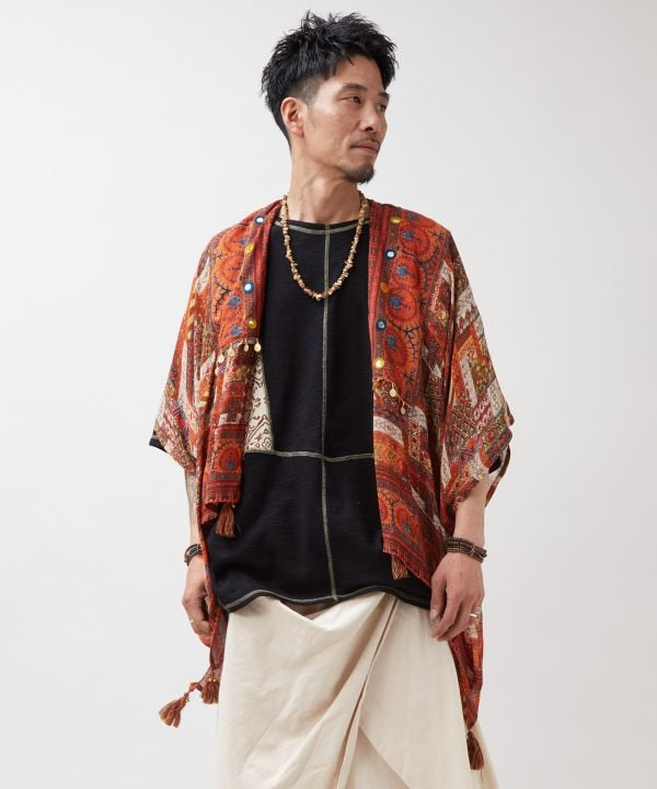 UV Protection Unisex Bohemian Kimono Cardigan by AMINA - Ametsuchi