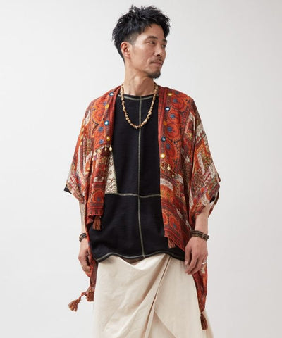 UV Protection Unisex Bohemian Kimono Cardigan by AMINA - Ametsuchi