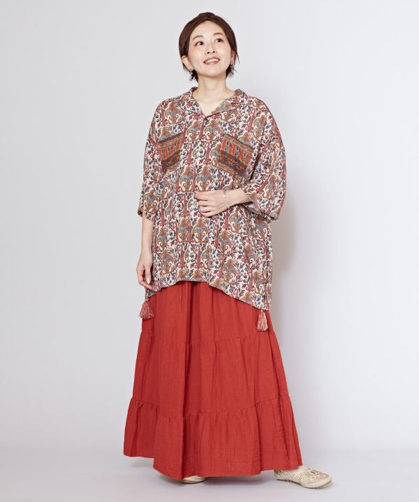 Unisex Effortless Bohemian Shirt Tops by AMINA - Ametsuchi