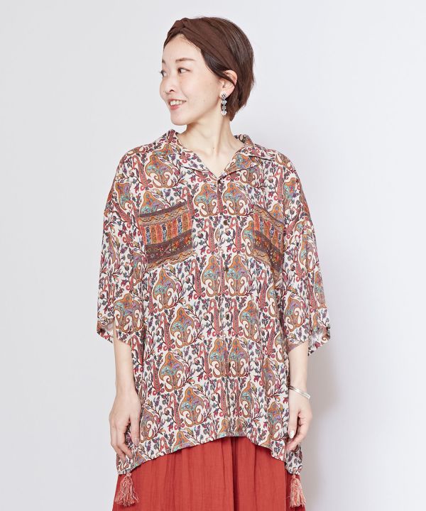 Unisex Effortless Bohemian Shirt Tops by AMINA - Ametsuchi