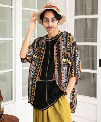 Unisex Effortless Bohemian Shirt by AMINA - Ametsuchi