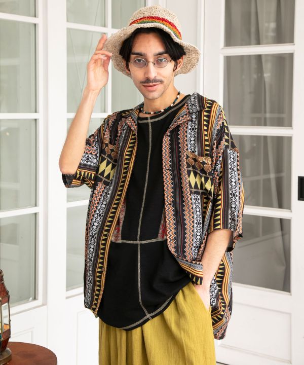 Unisex Effortless Bohemian Shirt by AMINA - Ametsuchi