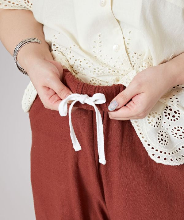 Cross Stitch Cotton Pants