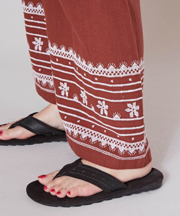 Cross Stitch Cotton Pants