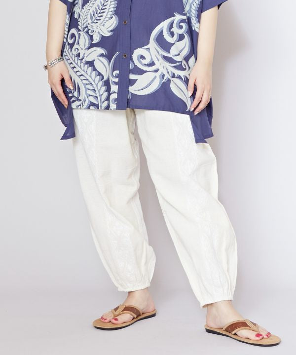 Acid Wash Cotton Volume Pants