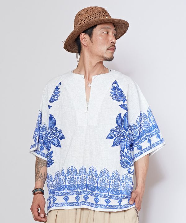 Men's Lotus Pattern Pullover